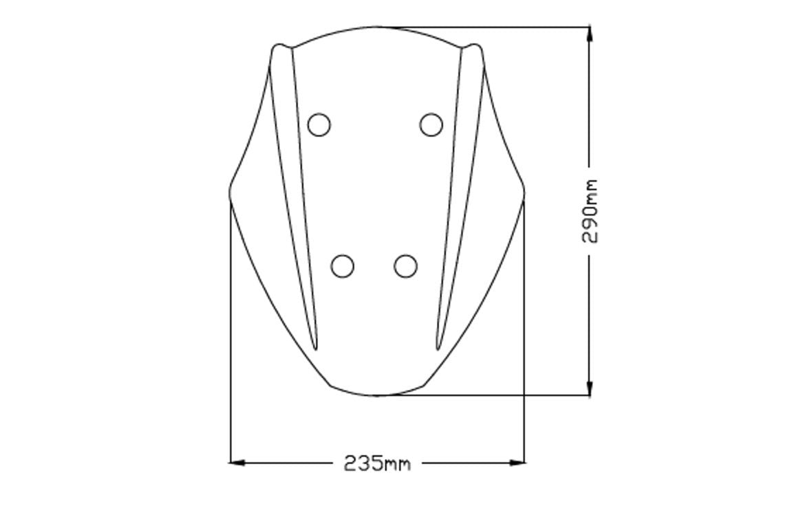 PUIG New Generation Sport Windscreen for Ducati Diavel 1260 / S