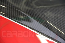 CARBONVANI - DUCATI MONSTER M696 / M796 / M1100 CARBON FIBER RH FUEL TANK SIDE PANEL WITH FRAME AND MESH RED COLOUR AND WHITE CONTOUR