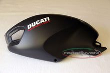 CARBONVANI - DUCATI MONSTER M1100 / M796 / M696 CARBON FIBER LH FUEL TANK SIDE PANEL WITH FRAME AND MESH
