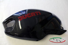 CARBONVANI - DUCATI MONSTER M1100 / M796 / M696 CARBON FIBER LH FUEL TANK SIDE PANEL WITH FRAME AND MESH