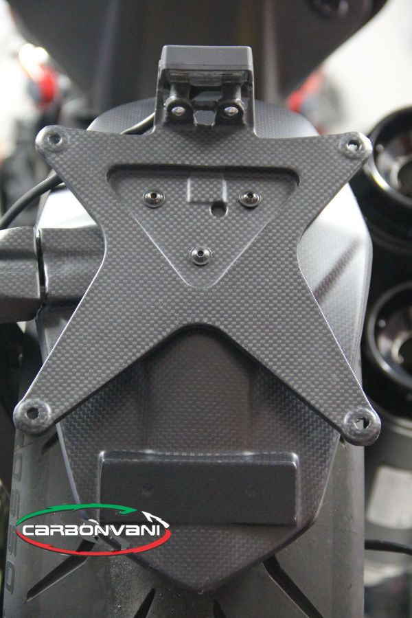 CARBONVANI - DUCATI MONSTER 1200 CARBON FIBER LICENCE PLATE HOLDER KIT