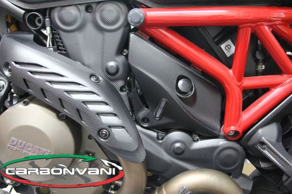 CARBONVANI - DUCATI 2017+ MONSTER 821 / 1200 CARBON FIBER TIMING BELT COVER KIT - UPPER AND LOWER