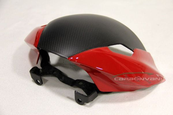 CARBONVANI - DUCATI 2017+ MONSTER 821 / 1200 RED & CARBON FIBER HEADLIGHT FAIRING