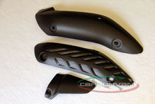 CARBONVANI - DUCATI MONSTER 821 / 1200 CARBON FIBER EXHAUST COLLECTOR GUARD KIT (3 PIECES)