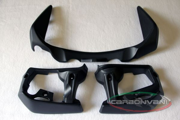 CARBONVANI - DUCATI MONSTER 821 / 1200 CARBON FIBER WATER COOLER KIT - (3 PIECES)