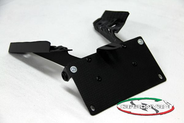 CARBONVANI - DUCATI MONSTER 821 / 1200 CARBON FIBER LICENCE PLATE HOLDER KIT - Low Profile