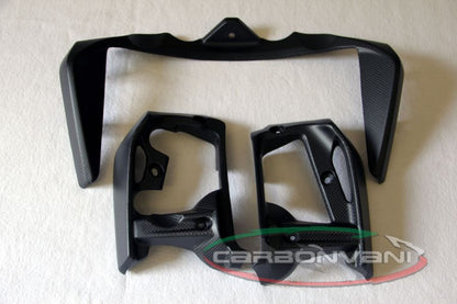 CARBONVANI - DUCATI 2017+ MONSTER 821 / 1200 CARBON FIBER WATER COOLER KIT - (3 PIECES)