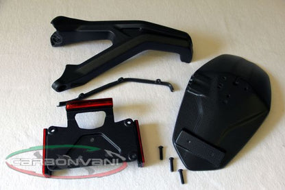 CARBONVANI - DUCATI MONSTER 1200 CARBON FIBER LICENCE PLATE HOLDER KIT FOR U.S.A.