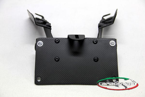 CARBONVANI - DUCATI MONSTER 821 / 1200 CARBON FIBER LICENCE PLATE HOLDER KIT - Low Profile