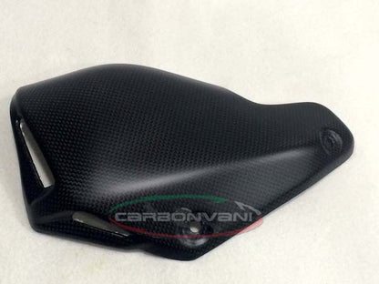 CARBONVANI - DUCATI MONSTER 821 / 1200 CARBON FIBER EXHAUST COLLECTOR GUARD FOR TERMIGNONI Holmogated Slip-on