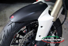 CARBONVANI - DUCATI MULTISTRADA 1200 CARBON FIBER FRONT MUDGUARD / WHITE for 2010-2014