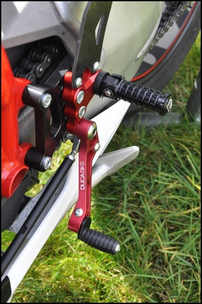 DBK Special Parts (Ducabike) SP Adjustable Rearsets for the Ducati 848/1098/1198