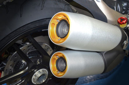 DBK Special Parts (Ducabike) Billet Exhaust End Caps for the Ducati Monster 1200