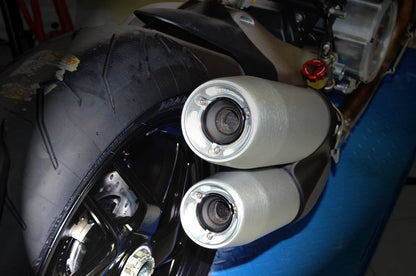 DBK Special Parts (Ducabike) Billet Exhaust End Caps for the Ducati Monster 1200
