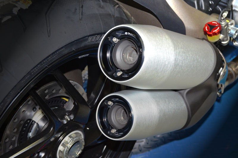 DBK Special Parts (Ducabike) Billet Exhaust End Caps for the Ducati Monster 1200