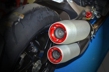 DBK Special Parts (Ducabike) Billet Exhaust End Caps for the Ducati Monster 1200