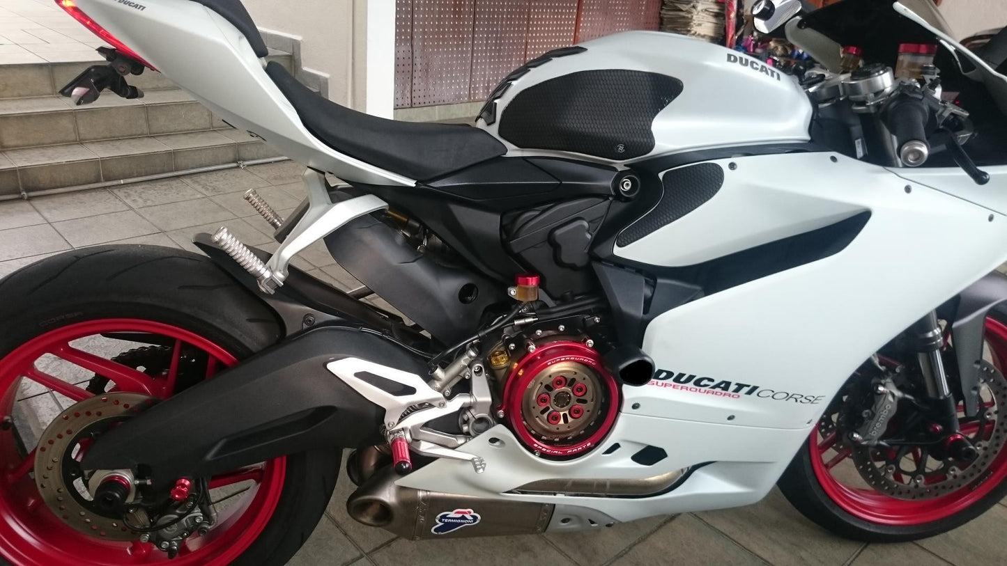 DBK Special Parts (Ducabike) Clear Wet Clutch Cover for the Ducati Panigale 1299/1199/959  Superleggera (and 899 too with modification)