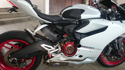 DBK Special Parts (Ducabike) Clear Wet Clutch Cover for the Ducati Panigale 1299/1199/959  Superleggera (and 899 too with modification)