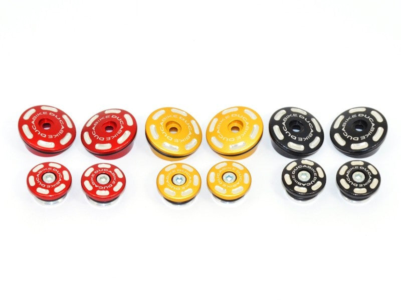 DBK Special Parts (Ducabike) Contrast Cut Frame Plug Kit for the Ducati Multistrada 1200 Enduro (2016+)