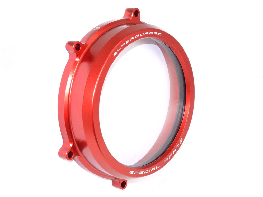 DBK Special Parts (Ducabike) Clear Wet Clutch Cover for the Ducati Panigale 1299/1199/959  Superleggera (and 899 too with modification)
