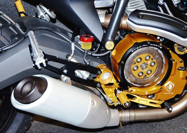DBK Special Parts (Ducabike) Passenger Rearset Subframe Kit for the Ducati Scrambler & Monster 797