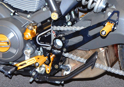 DBK Special Parts (Ducabike) Passenger Rearset Subframe Kit for the Ducati Scrambler & Monster 797