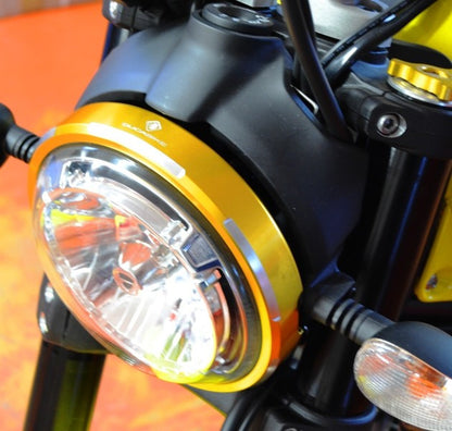 DBK Special Parts (Ducabike) Billet Aluminum Headlight Trim Ring for the Ducati Scrambler