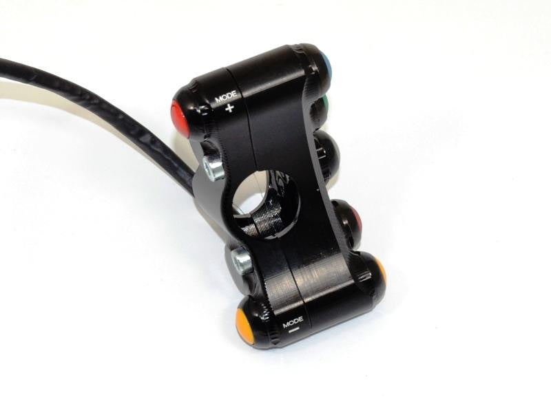 DBK Special Parts (Ducabike) 7 Button Handlebar Street Switch for Desmosedici and the 1198/1098/848/evo (large black plug)