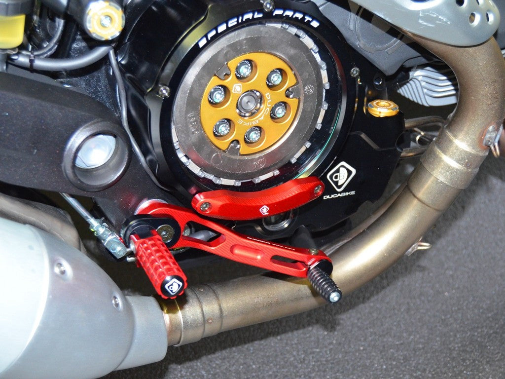 DBK Special Parts (Ducabike) Adjustable Folding Rider Footpegs for the Ducati Scrambler & Monster 797