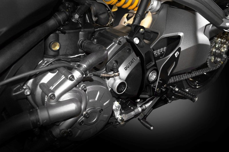 DBK Special Parts (Ducabike) Adjustable Rider Rearsets for the 2017+ Ducati Monster 1200 / S, 2018+ 821, and Supersport