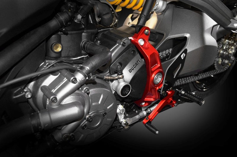 DBK Special Parts (Ducabike) Adjustable Rider Rearsets for the 2017+ Ducati Monster 1200 / S, 2018+ 821, and Supersport