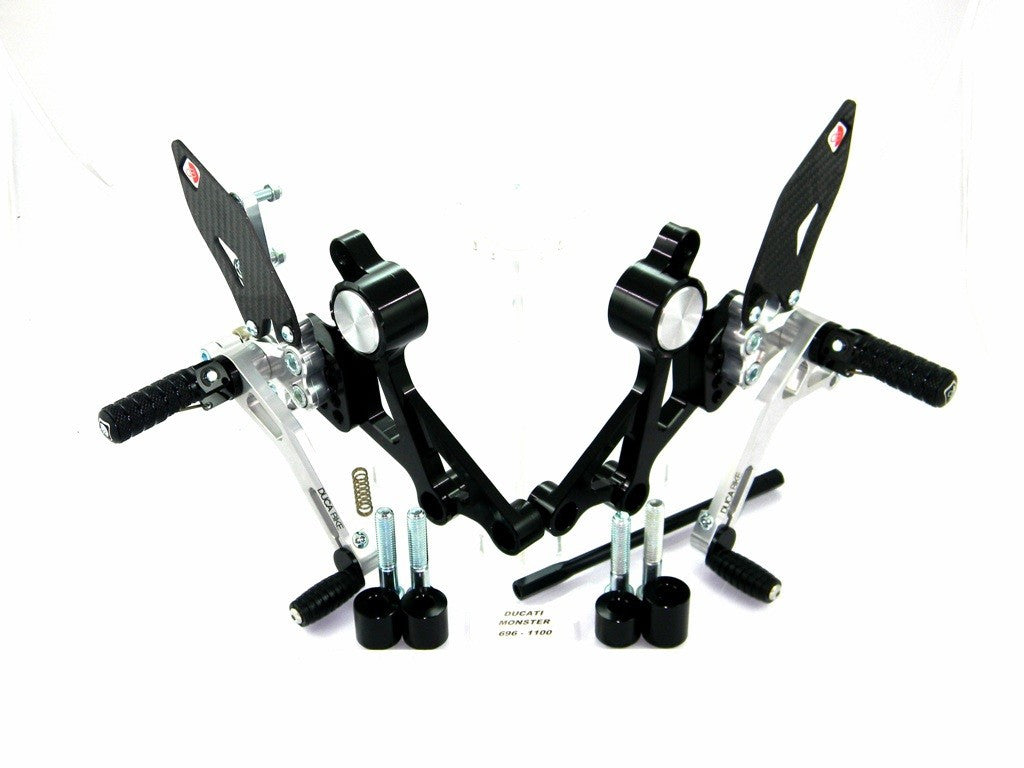 DBK Special Parts (Ducabike) Adjustable Rearsets for the Ducati Monster 696/796/1100