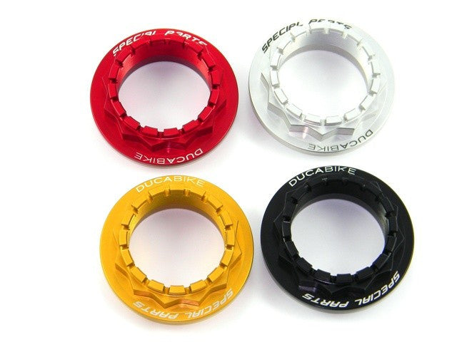 DBK Special Parts (Ducabike) Large Rear Axle Wheel Side Nut for the Ducati 1098/1198, Panigale, Streetfighter 1098,  Multistrada 1200/1260, Monster 1200, and Diavel