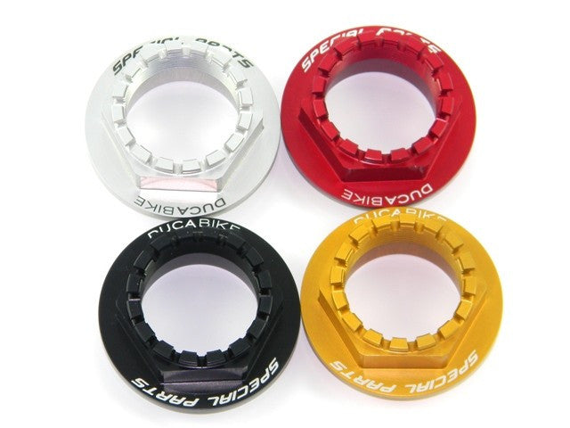 DBK Special Parts (Ducabike) Rear Axle Wheel Side Axle Nut for the Ducati 748/848/916/996/998  Monster S2R/S4R/S4RS  Multistrada  Hypermotard  and Monster 1100/796