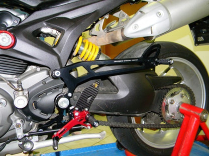 DBK Special Parts (Ducabike) Passenger Peg Kit for Adjustable Rearsets for the Ducati Monster 696/796/1100 - SHIPPING DAMAGED