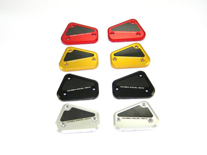 DBK Special Parts (Ducabike) Billet Front Brake & Clutch Reservoir Caps for the Ducati GT 1000  Multistrada 1000  ST3/ST4S  and Streetfighter/S