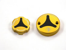 DBK Special Parts (Ducabike) Billet Front Brake & Clutch Reservoir Caps for Brembo and Performance Technology Reservoirs