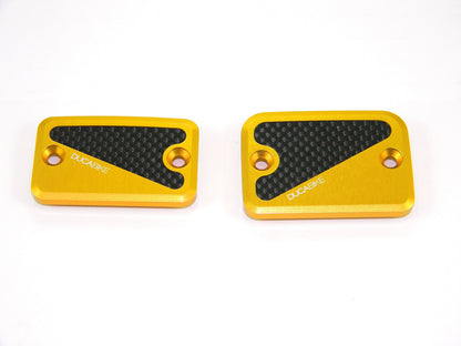 DBK Special Parts (Ducabike) Billet Front Brake & Clutch Reservoir Caps for the Ducati Scrambler 1100 / 2019+ 800's