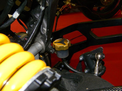 DBK Special Parts (Ducabike) Billet Rear Brake Reservoir Cap for Ducati (except Diavel and 2015+ Multistrada) and Clutch