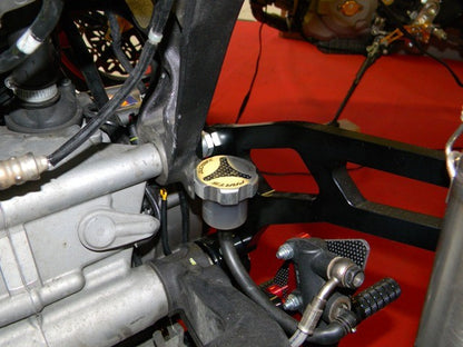 DBK Special Parts (Ducabike) Billet Rear Brake Reservoir Cap for Ducati (except Diavel and 2015+ Multistrada) and Clutch