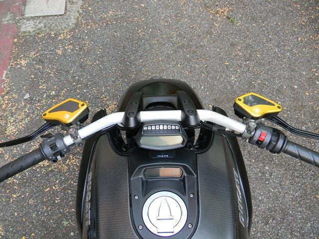 DBK Special Parts (Ducabike) Billet Front Brake & Clutch Reservoir Caps for the Ducati Diavel / XDiavel