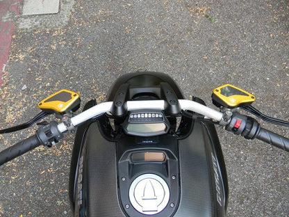 DBK Special Parts (Ducabike) Billet Front Brake & Clutch Reservoir Caps for the Ducati Diavel / XDiavel