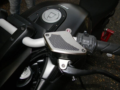 DBK Special Parts (Ducabike) Billet Front Brake & Clutch Reservoir Caps for the Ducati Diavel / XDiavel