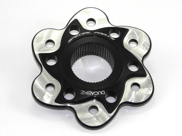 DBK Special Parts (Ducabike) Contrast Cut 6 Hole Rear Sprocket Hub Flange Carrier for Most Large hub Ducati