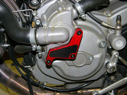 DBK Special Parts (Ducabike) Billet Water Pump Protector for the Ducati Streetfighter 1098/848, Hypermotard 821, Multistrada 1200 (10-14), and Monster S4R/S4RS/S4RT