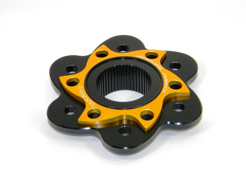 DBK Special Parts (Ducabike) Dual Color 6 Hole Rear Sprocket Hub Flange Carrier for Most Large hub Ducati