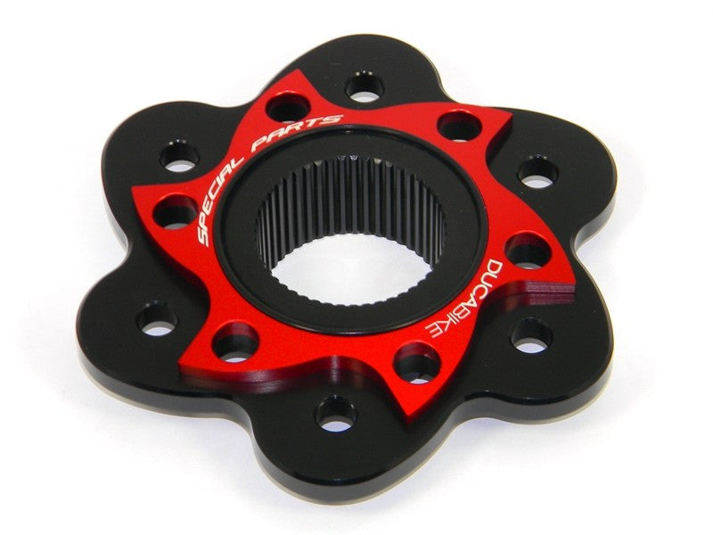 DBK Special Parts (Ducabike) Dual Color 6 Hole Rear Sprocket Hub Flange Carrier for Most Large hub Ducati