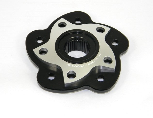 DBK Special Parts (Ducabike) Dual Color 5 Hole Rear Sprocket Hub Flange Carrier for the Ducati 848 and Streetfighter 848