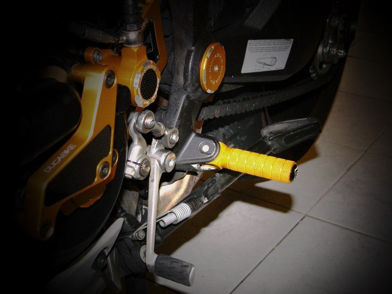 DBK Special Parts (Ducabike) Rider/Passenger 'Round Knurled' Footpegs for Ducati
