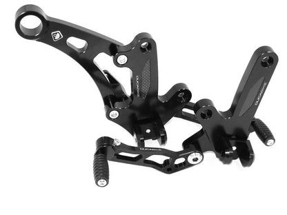 DBK Special Parts (Ducabike) Adjustable Rearsets for the Ducati Diavel